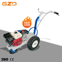 Machine de marquage routier à peinture froide GZD, type manuel à pousser, pour parkings et terrains de sport