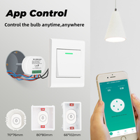 SMATRUL Power Monitor 16A Tuya WiFi RF433 Interrupteur intelligent sans fil Mini module 2 voies Minuteur DIY Disjoncteur Google Home Alexa