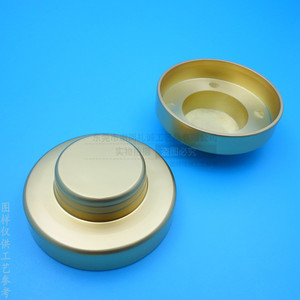 Custom <b>Metal</b> Bottle Caps Zinc Alloy Gold Plated Round Lids For Cosmetics Durable <b>Packaging</b> Accessories - Product Image 3