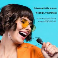 Earphone In-Ear Berkabel 3.5mm dengan Peredam Kebisingan Aktif (ANC) Tahan Air IPX-3 untuk Karaoke Siaran Langsung Ponsel