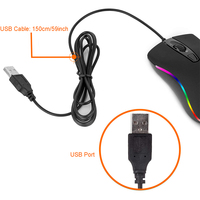 Noir pas cher bureau à domicile filaire souris optique USB accessoires informatiques pour PC portable