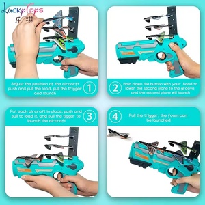 Jouet <span class=keywords><strong>de</strong></span> tir lanceur d'avion pour enfants, avion jouet à <span class=keywords><strong>catapulte</strong></span>, lanceur à éjection rapide, pistolet jouet, jeu d'extérieur - Product Image 2