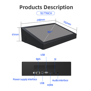 Hot 10.1 inch LCD kỹ thuật số Bảng hiển thị menu 2 + 32 gam Android 7.1 màn hình cảm ứng cho home & Bar quảng cáo Máy tính để bàn bảng hiển thị - Product Image 6