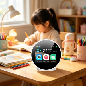 1. Reloj despertador inteligente con IA para niños 2. Reloj despertador con control por voz para niños 3. Reloj despertador robot parlante con IA - Product Image 1
