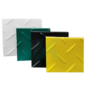 พื้น + ป้องกัน + เสื่อ + 4x8เสื่อชั่วคราวถนน HDPE สีขาวเสื่อป้องกันพื้น1/2นิ้ว - Product Image 4