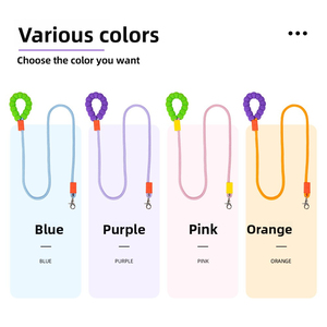 Productos de moda para mascotas Correa ajustable para mascotas Algodón de burbujas suave con choque de colores vibrantes Correa de perro de nylon de lujo para mascotas de todos los tamaños - Product Image 3