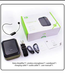 Amplificateur vocal portable miniature SHIDU M800 UHF, original, vert, étanche, avec micro sans fil - Product Image 6
