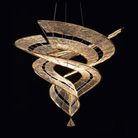 Lustre de luxe pour salon et salle à manger Luminaire suspendu led