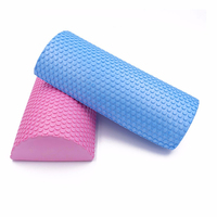 Rouleau en mousse EVA souple pour yoga et Pilates, haute densité, coloré, demi-rond, Fitness, Massage musculaire, écologique