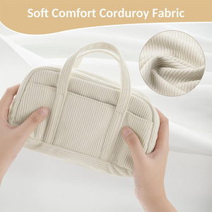 Grande pochette à crayons mignonne en velours côtelé à usage multiple de grande capacité - Product Image 2