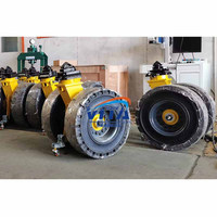 Roues pivotantes en caoutchouc d'origine usine, 4 pièces, 22 pouces, avec roulement à billes, capacité de charge de 6000 kg, pour usage industriel