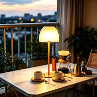 Lampe de bureau à arc solaire pour le camping en plein air - Étanche, charge rapide 2A, lumière LED avec batterie 3600mAh