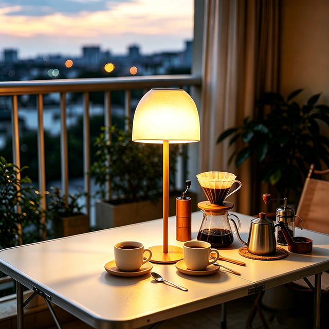 Solar-Powered Arc Desk Lamp for Outdoor Camping-Waterproof 2A Fast Charging LED Light with 3600mAh Battery
