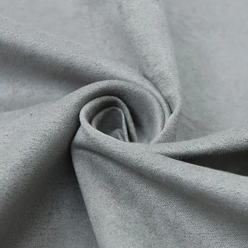 Фабрика Китая, текстильное сырье, замшевая ткань 120gsm, 100 полиэстер, микрофибра, замшевая ткань для одежды