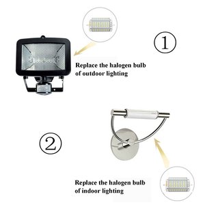 Ampoule <span class=keywords><strong>LED</strong></span> J118 118mm <span class=keywords><strong>R7s</strong></span> 3000lm Sans Scintillement Dimmable 110-130V/220-240V Blanc Chaud Aluminium Certifiée PC Usage Résidentiel - Product Image 5