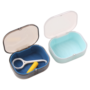 Boîte de rangement pour aligneurs et gouttières avec logo personnalisé, étui dentaire orthodontique en silicone pour protège-dents et prothèses - Product Image 1