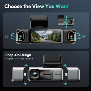 Botslab 4CH 360 Dash Cam con 4 Cámaras, Pantalla Táctil, Control por App, Grabación en Bucle, Visión Nocturna, Sensor G - Montaje en Parabrisas/Ventosa - Product Image 3