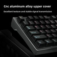 Clavier mécanique ATK V100 Pro sans fil, trois modes, semi-électrolytique, faible latence, design ergonomique, longue autonomie, clavier de jeu