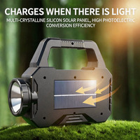 Lampe d'urgence extérieure multifonctionnelle ultra-lumineuse anti-explosion solaire, batterie rechargeable grande capacité