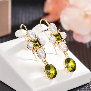 Pendientes de Princesa Estilo Barroco para Mujer, Joyería Elegante para la Noche - Product Image 1