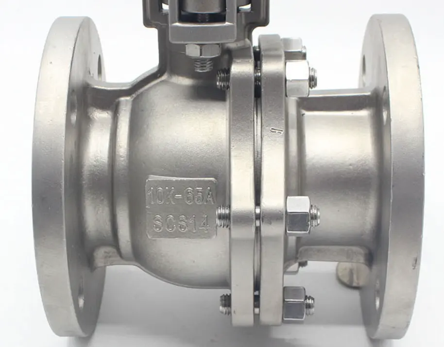 2PC Flange Final Manual Válvula De Esfera ANSI Material SS304 SS316L CF8 WCB Aço Inoxidável API 6D Válvula De Alta Pressão