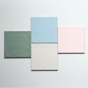 Azulejos de cerámica esmaltados para cocina, azulejos de Color Pastel estilo <span class=keywords><strong>15x15</strong></span>, gris - Product Image 1