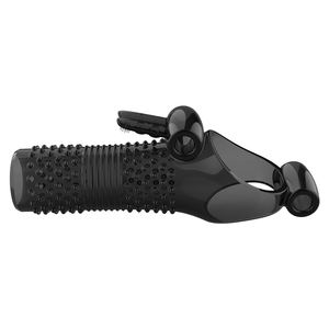 أحدث غطاء قضيب سيليكون مزدوج القناة مع نتوءات اهتزازية للأزواج، غطاء تمديد القضيب السيليكوني القابل لإعادة الاستخدام - Product Image 2