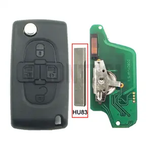 مفتاح سيارة عن بعد يناسب سيارة-MHz لسيارة Peugeot من من من من نوع HU83-شريك خبير 05cc SW (ce23 ASK/FSK) 4 أزرار