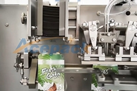 Machine à emballer de sachets alimentaires Doypack de sachets préfabriqués SG-180 plastique pour remplissage de purée de pâte à sauce fonctions d'étiquetage moteur de base