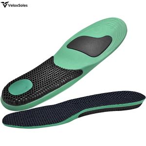 Semelle intérieure sport antidérapante en PU avec talonnette en TPU absorbant les chocs, soutien de la voûte plantaire et gel PU anti-torsion pour chaussures de basketball et de course - Product Image 1