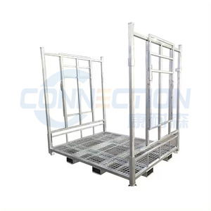 Bastidores apilables y plegables de alta resistencia para almacén, estante de poste de acero de Metal de almacenamiento apilable portátil móvil duradero - Product Image 2