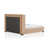 Lit en velours intelligent Mobilier de chambre contemporain de haute qualité Lit rembourré intelligent