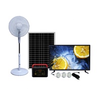 Système d'énergie solaire domestique avec radio FM, kits d'éclairage et charge pour appareils électroménagers en Égypte, 50W, TV, maison, intérieur, MINI 12V, lithium-ion
