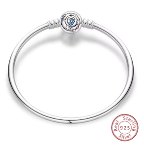 <span class=keywords><strong>Pulsera</strong></span> <span class=keywords><strong>Pandora</strong></span> de Plata de Ley 925, Nuevo Diseño en Oferta, 92n, Ojos Azules contra el Mal, Plata de Ley 925 para Niñas - Product Image 5