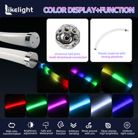 Tira de Luz LED de Neón Flexible RGB DMX de 40 mm y 360 Grados, IP66 Impermeable, Iluminación Lineal Flexible para Decoración de Escenarios y Eventos