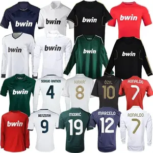 Camiseta de Fútbol Retro Real Kaka Benzema Alonso 11 12 13 16 17 Ronaldo Home Classic Vintage Madrid