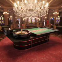 MG-Fabrik Großhandel Professioneller Casino-Roulettetisch Luxus-Roulettekessel Tisch Einzel 0 oder Doppel 00
