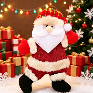 Nouveauté Fournitures de Fête de Noël Décoration Mignonne Figurine en Peluche Père Noël Décoration Suspendue de Noël Père Noël - Product Image 1