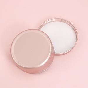 Caja de Metal Redonda de 60 ml y 100 ml para Regalo, Envase de Aluminio Rosa Esmerilado para Velas - Product Image 1