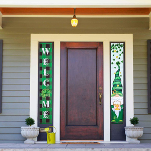 St. Patrick's Day Polyester Door Curtain 30*180cm Festive <b>Banners</b> for Home Decor - Product Image 4