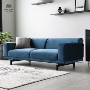 De alta calidad sofá de terciopelo azul <span class=keywords><strong>muebles</strong></span> tapizados de 3 plazas samt divano de terciopelo canap moderno hui zhou moderno deco - Product Image 2