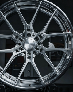 FSC-02カスタム2ピース深い凹面ホイール鍛造アルミ合金シルバーホイール18 19 20 21 22 23 24インチ - Product Image 2