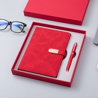 Ensemble cadeau de luxe personnalisé, agenda A5, tasses à café en acier, ensemble cadeau promotionnel, carnet en cuir PU marron et stylo, ensemble cadeau avec tasse à café ou à thé