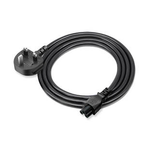 Asta สายไฟสำหรับแล็ปท็อปของแท้ติดใบโคลเวอร์สีดำ13A 3ขา IEC C5 BS สายดอกไม้ Cloverleaf อุปกรณ์ปั้นปลั๊ก BSI UK - Product Image 6