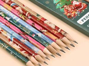 Fabricant en gros <span class=keywords><strong>de</strong></span> papeterie créative <span class=keywords><strong>de</strong></span> haute qualité, 6 crayons <span class=keywords><strong>de</strong></span> Noël adaptés aux étudiants pour dessiner et croquis - Product Image 3