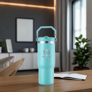 Wholesale Bulk Custom 20oz 30oz Stainless Steel for <strong>Stanley</strong> Tumblers Insulated Hot &amp; Cold Water Cup Straw for Hot Cold Beverages - Product Image 6