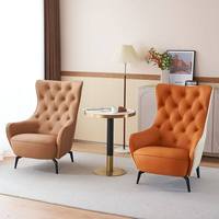 Fauteuil moderne en cuir souple solide pour le salon mobilier modulaire pour hôtels villas appartements fermes