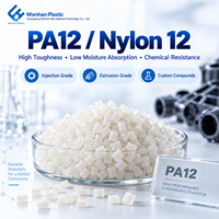 Granulés de Nylon 12 PA12 UL94 V0, ignifuges, sans halogène, polyamide modifié, matériau de moulage par injection, qualité médicale