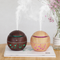 Humidificateur à ultrasons multifonctionnel OEM, mini diffuseur de brume froide en bois