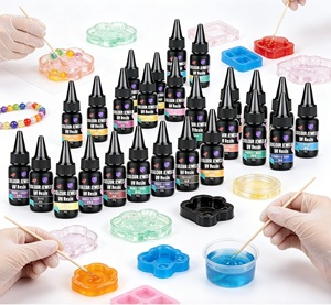 Resina UV de Color, Transparente, Cristalina, de Curado Rápido, No Amarillea, Resina UV Pigmentada para Manualidades y Joyería DIY - Product Image 2